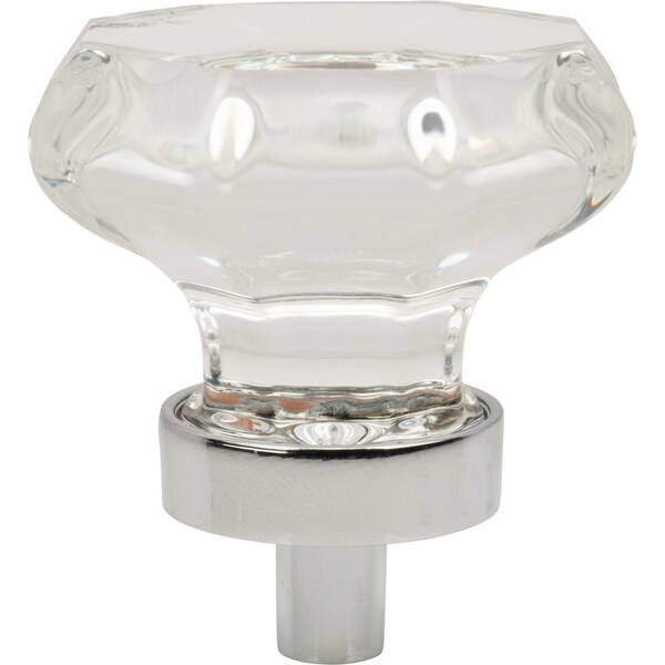 Designperfect 1-5/16 Diameter Round Cabinet Knob, Polished Chrome, 10PK - DPA10G23KPC