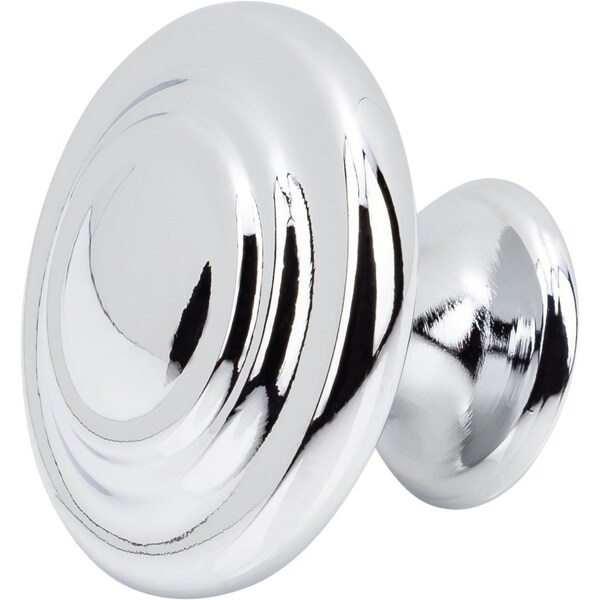 Designperfect 1-5/16 Diameter Round Cabinet Knob, Polished Chrome, 25PK - DPA25R38KPC