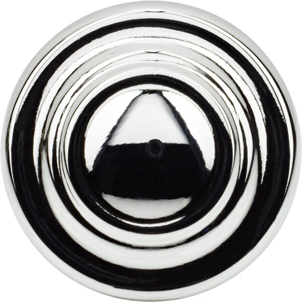 Designperfect 1-5/16 Diameter Round Cabinet Knob, Polished Chrome, 25PK - DPA25R38KPC