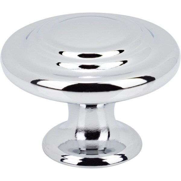 Designperfect 1-5/16 Diameter Round Cabinet Knob, Polished Chrome, 25PK - DPA25R38KPC