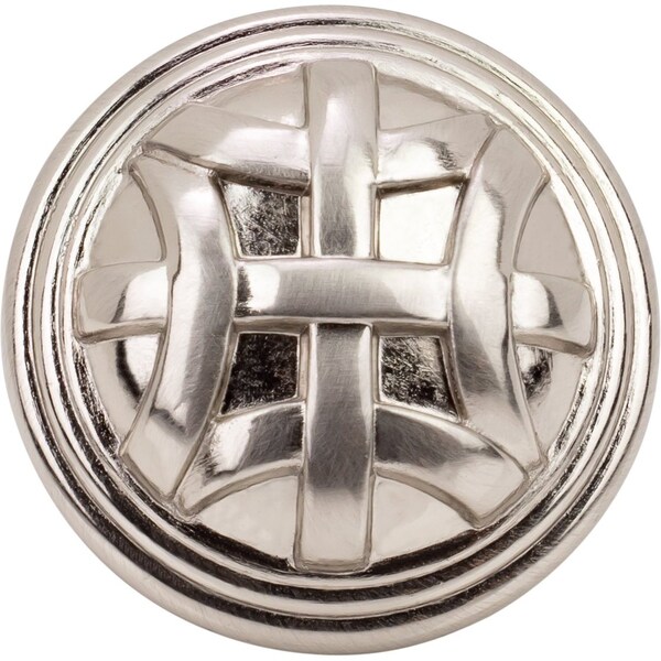 Designperfect 1-1/4 Diameter Round Cabinet Knob, Brushed Satin Nickel - DPA-L68KSNB