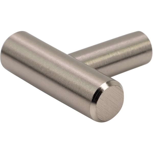 Designperfect 1-9/16 Overall Length Cabinet T-Knob, Brushed Satin Nickel - DPA-T14KSNB