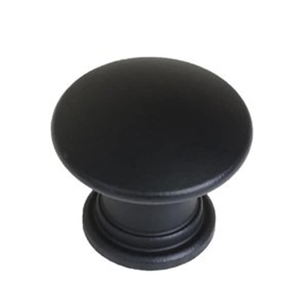 Acorn Mfg Acorn 0.62 in. Black Stainless Aristotle Knob, Black - PMCB7