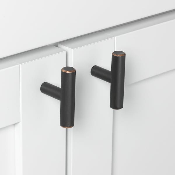 Gliderite Hardware 2 in. Solid Steel Oil Rubbed Bronze Cabinet T-Knob - 5002-T-ORB, 5PK - 5002-T-ORB-5