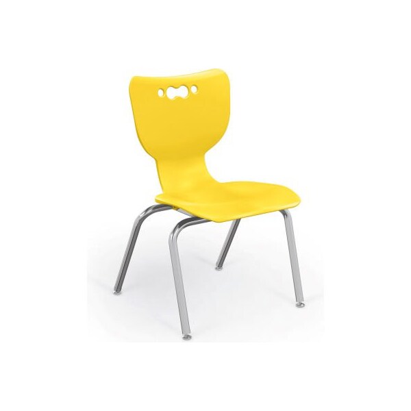 Mooreco Balt Hierarchy 14 Plastic Classroom Chair - Set of 5 - Yellow - 53314-5-YELLOW