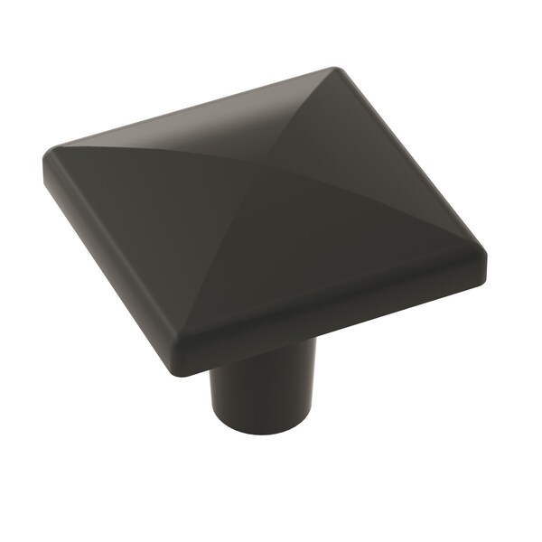 Amerock Extensity 1-1/2 in 38 mm Length Matte Black Cabinet Knob - BP29398FB