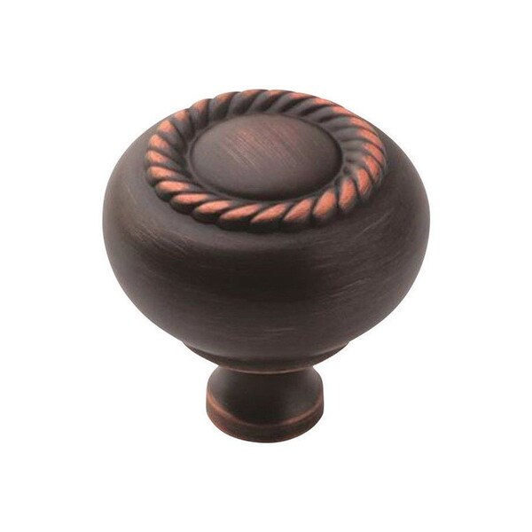 Amerock Amerock Allison Traditional Classics Round Cabinet Knob 1-1/4 in. D 1-1/4 in. Oil Rubbed Bronze 1 pk - BP53471ORB