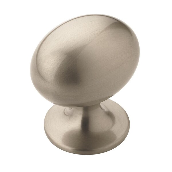 Amerock Everyday Heritage 1-3/8 in 35 mm Length Satin Nickel Cabinet Knob, 10PK - TEN53018G10
