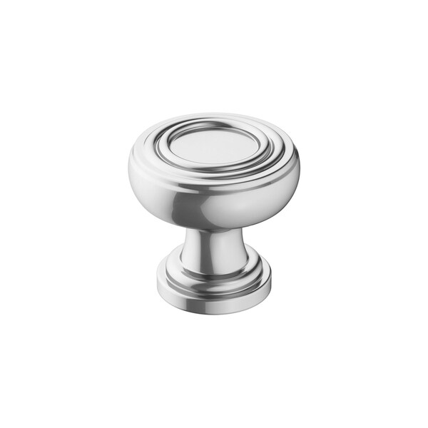 Amerock Ville 1-1/8 in 29 mm Diameter Polished Chrome Cabinet Knob - BP3677426