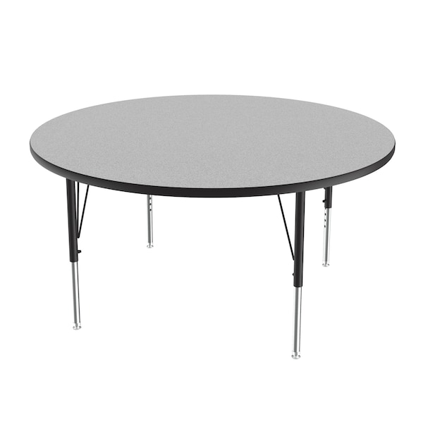 Correll Round Adjustable Height Activity Kids School Table, 48" Dia. W, 19" to 29" H, Melamine Laminate - AM48-RND-15