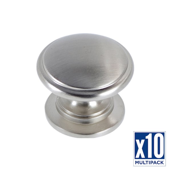 Hickory Hardware Knob 1-1/4 Inch Diameter, 10PK - P3053-SS-10B