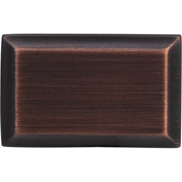 Designperfect 1-1/2 Overall Length Rectangle Cabinet Knob, Brushed Oil Rubbed Bronze, 10PK - DPA10A48KORB