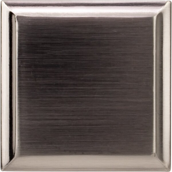 Designperfect 1-3/16 Overall Length Square Cabinet Knob, Brushed Satin Nickel, 25PK - DPA25S54KSNB