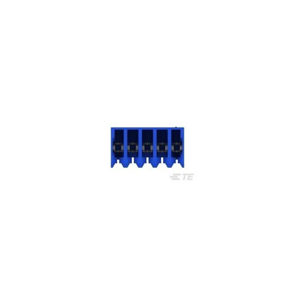 Te Connectivity Headers & Wire Housings 5P 26Awg Tin Clsd W/Tab Wht W/Blu Strp - 3-643815-5