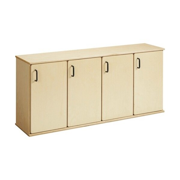 Jonti-Craft Lockers, Stacking, w/Doors, 48-1/2inx12inx21-1/2in, Baltic - JNT7107YT