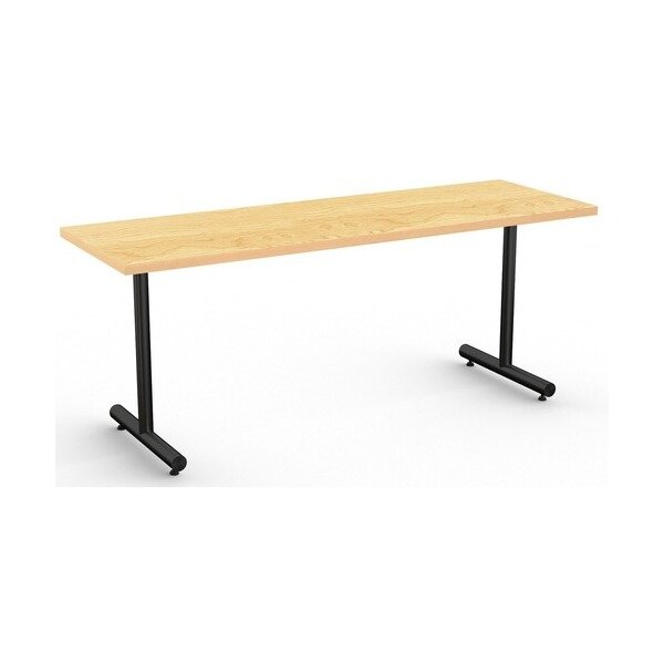 Special-T Table, Black Base, 24inWx72inLx29inH, Crema Maple - SCTKING2472BCM