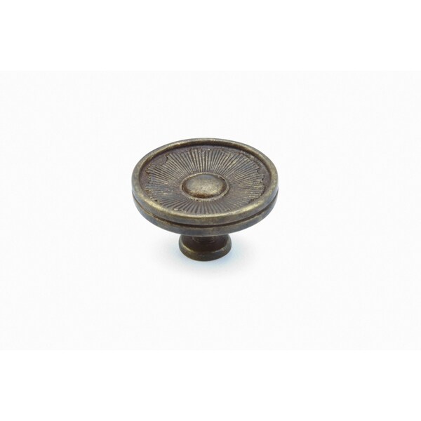 Schaub 1-3/8in Sunburst Cabinet Knob Highlighted Bronze Finish - 972-HLB