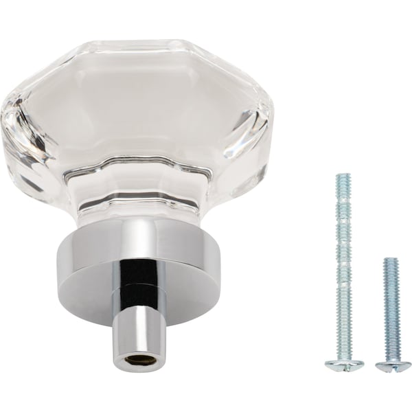 Designperfect 1-5/16 Diameter Round Cabinet Knob, Polished Chrome - DPA-G23KPC