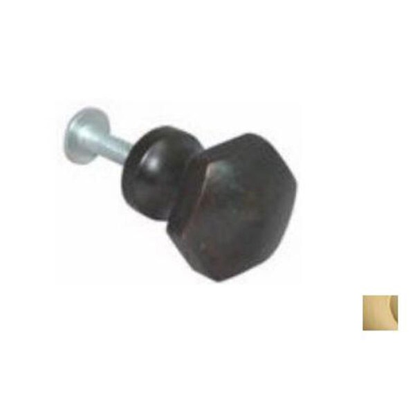 Ornatus Outdoors 88-736.75 in. Hex Knob Faux Brass - OR3011662