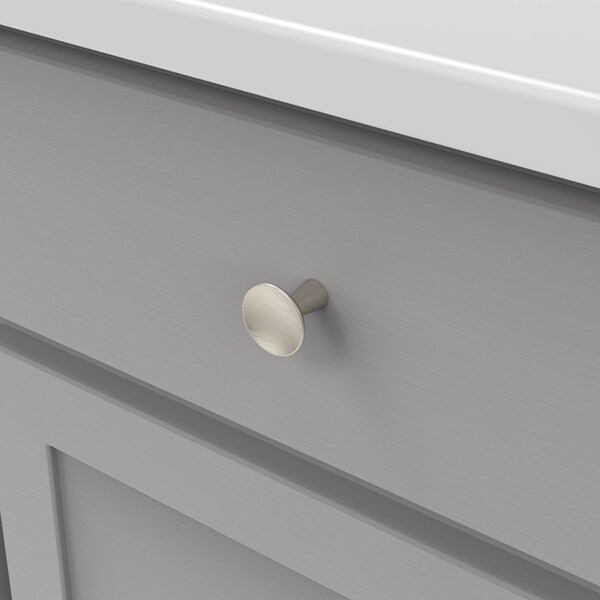 Hickory Hardware Maven Collection Knob 1-1/4 Inch Diameter Satin Nickel Finish - H078776SN
