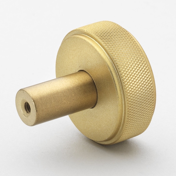 Gliderite Hardware 1-1/2 in. Knurled Knob Satin Gold, 10PK - 5825-SG-10