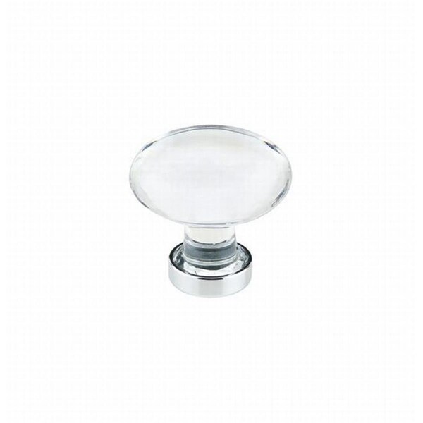 Patioplus 1.25 in. Hampton Cabinet Knob, Bright Chrome - PA3232771