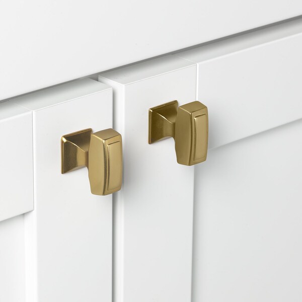 Gliderite Hardware 1-1/8 in. Rectangle Cabinet Knob - 87390-BG, 10PK - 87390-BG-10
