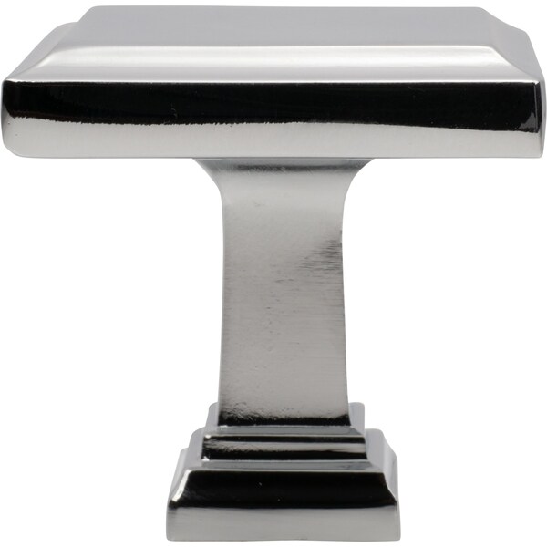 Designperfect 1-3/16 Overall Length Square Cabinet Knob, Polished Chrome - DPA-S54KPC
