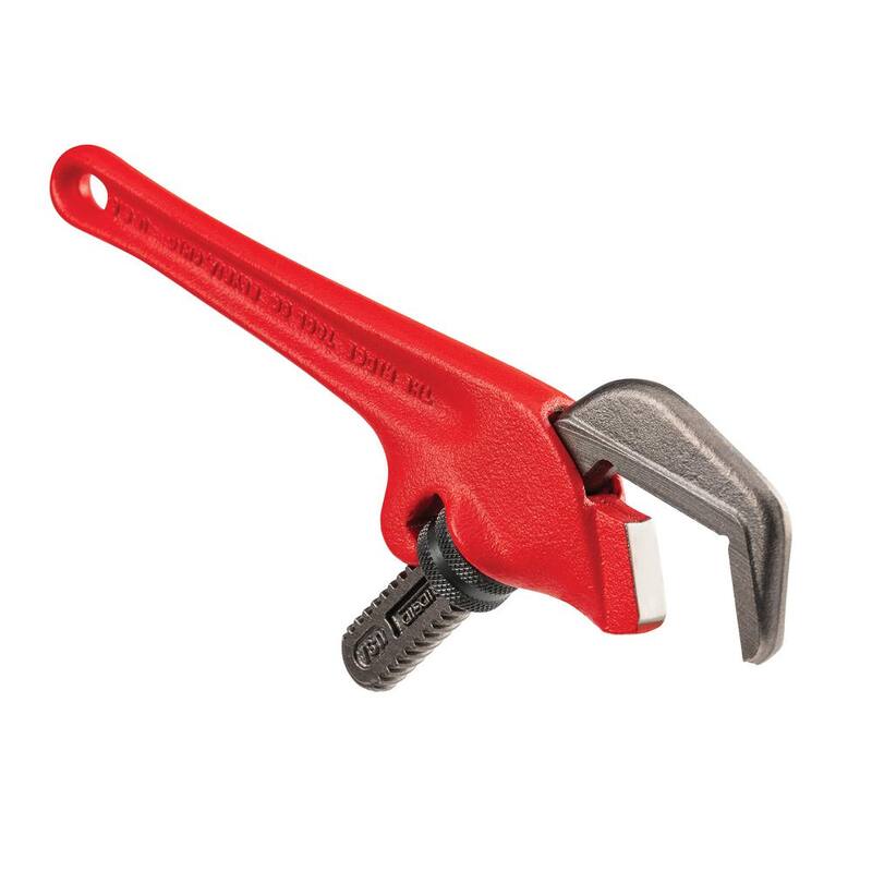 RIDGID 9-1/2 in. Offset Hex Jaw Pipe Wrench, Sturdy Plumbing Pipe Tool with Hex Jaw Mechanism for Extra Wide Opening - 31305