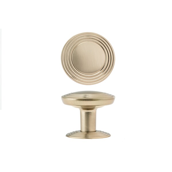 Richelieu 1 9/16 in (40 mm) Champagne Bronze Transitional Cabinet Knob - BP707040CHBRZ