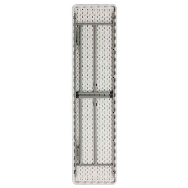 Flash Furniture Rectangle Training Table, 18 W, 70.8 L, 29 H, Metal, Plastic, Plastic: Polyethylene Top - RB-1872-GG