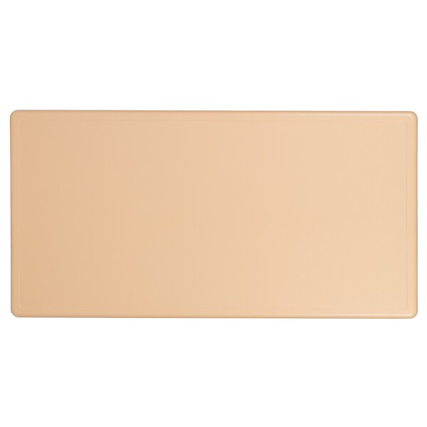 Flash Furniture Rectangle 24 W, 48 L, 23.75 H, Plastic, Steel, Brown - YU-YCX-0013-2-RECT-TBL-NAT-E-GG