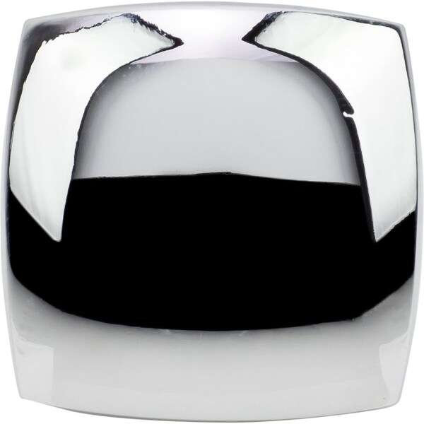 Designperfect 1-3/16 Overall Length Square Cabinet Knob, Polished Chrome, 10PK - DPA10S83KPC