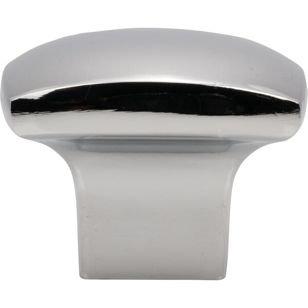Designperfect 1-3/16 Overall Length Square Cabinet Knob, Polished Chrome, 10PK - DPA10S83KPC