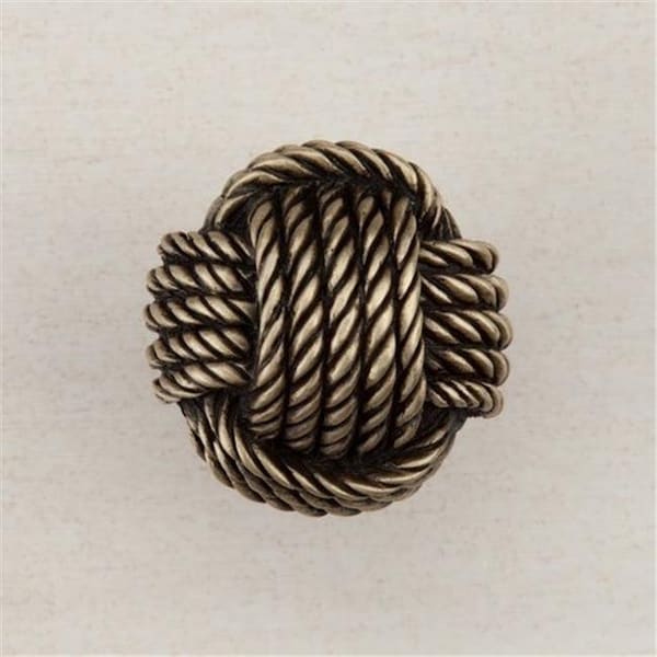 Acorn Mfg Acorn DPFAP 0.75 in. dia. Monkeys Fist Knob; Brass - DPFAP