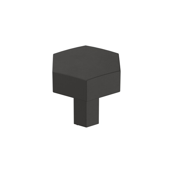 Amerock Caliber 1-1/4 in 32 mm Diameter Matte Black Cabinet Knob - BP36872FB
