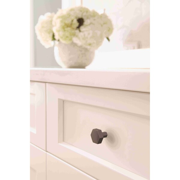 Amerock Caliber 1-1/4 in 32 mm Diameter Matte Black Cabinet Knob - BP36872FB