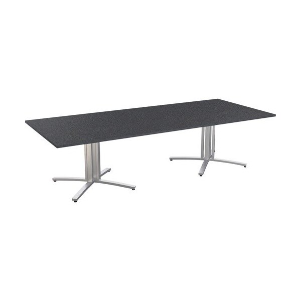 Special-T Conference Table, Rectangle, 2Legs, 48inx120inx29in, BK - SCTS4XRT48120GN