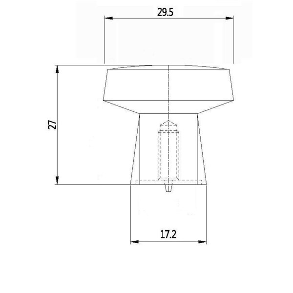Richelieu 1 5/32 in (29 mm) x 1 5/32 in (29 mm) Brushed Nickel Contemporary Cabinet Knob - BP68892929195