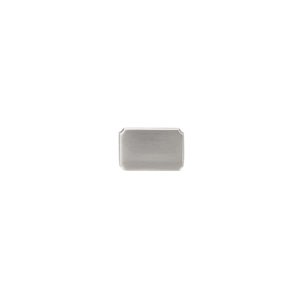 Richelieu 1 3/16-inch (30 mm) x 25/32-inch (20 mm) Brushed Nickel Transitional Cabinet Knob - BP865030195