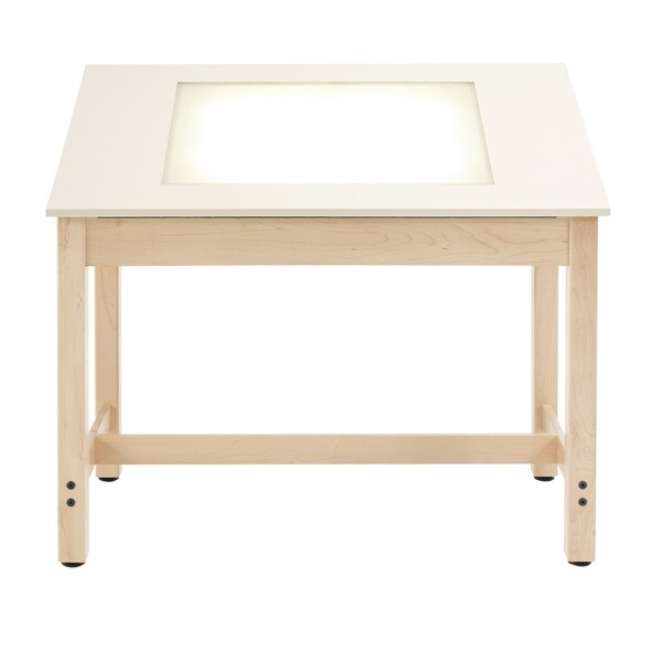 Diversified Spaces Rectangle Light Table, 44" W, 50" L, 39-3/4" H, HPL Top, almond - LT-4424