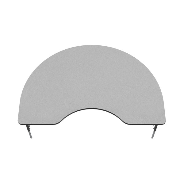Correll Kidney Adjustable Height Activity Kids School Table, 48" W, 72" L, 19" to 29" H, Melamine Laminate - AM4872-KID-15