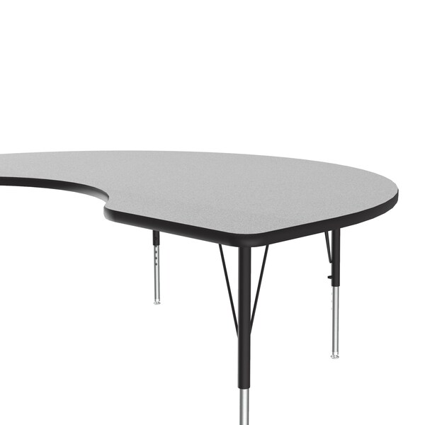Correll Kidney Adjustable Height Activity Kids School Table, 48" W, 72" L, 19" to 29" H, Melamine Laminate - AM4872-KID-15