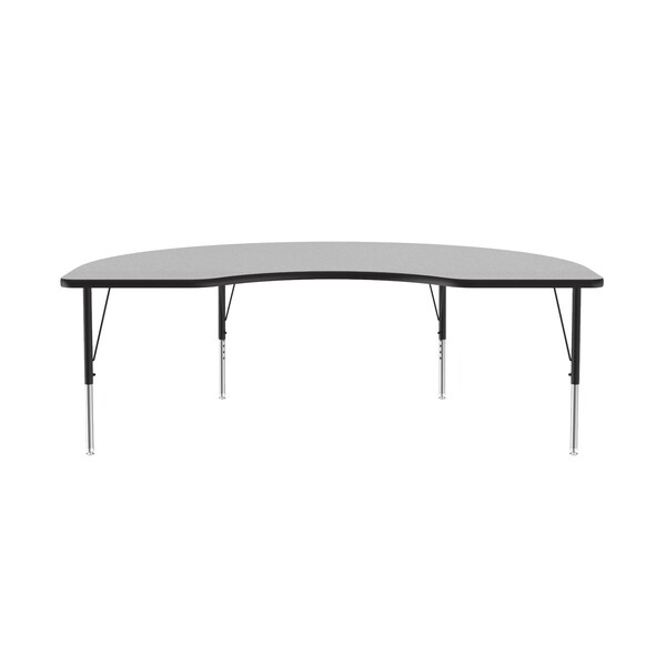 Correll Kidney Adjustable Height Activity Kids School Table, 48" W, 72" L, 19" to 29" H, Melamine Laminate - AM4872-KID-15