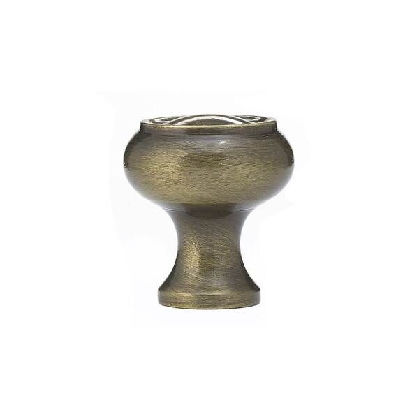 Richelieu 1 3/16 in (30 mm) Antique English Traditional Metal Cabinet Knob - BP5120530AE