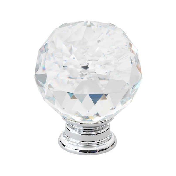 Gliderite Hardware 1-5/8 in. Crystal Cabinet Knob -, 5PK - 9003-CR-40-5