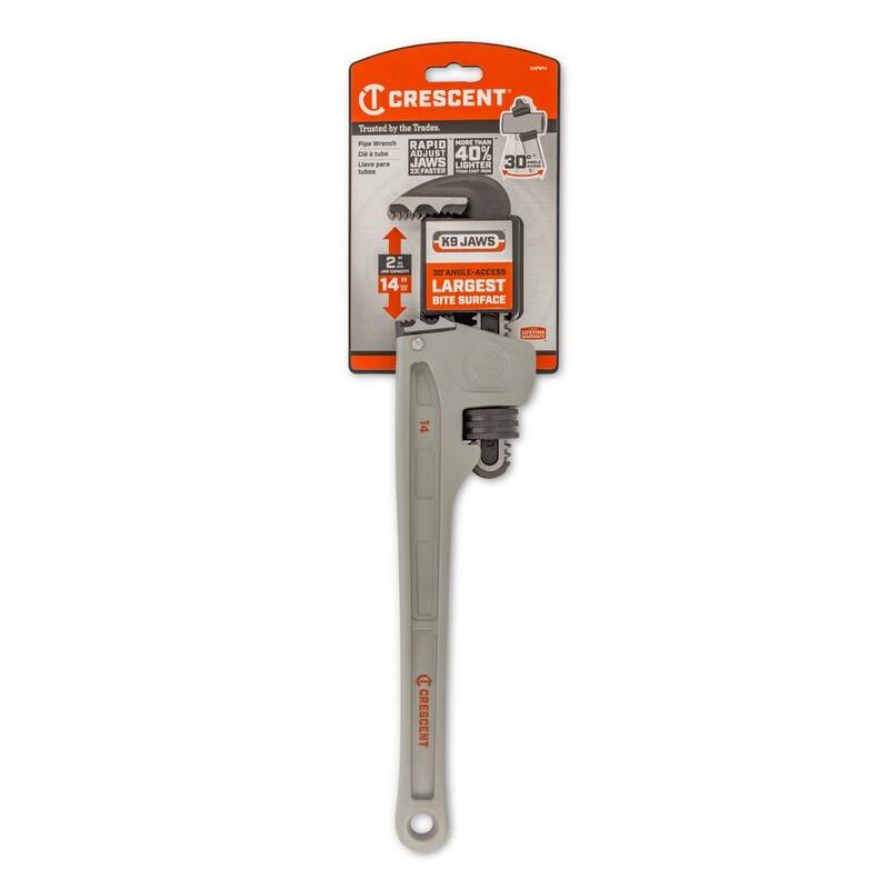 Crescent 14 in. Aluminum K9 Jaw Pipe Wrench - CAPW14