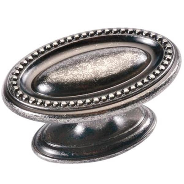 Belwith Products 1.75 x 1.12 in. Altair Oval Knob - Black Nickel Vibed - BWP3600 BNV