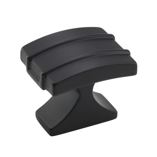 Amerock Davenport 1-1/4 in 32 mm Length Matte Black Cabinet Knob - BP36601MB
