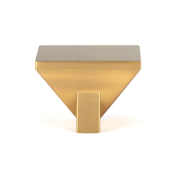 Richelieu 1 9/16-inch (40 mm) x 1 9/16-inch (40 mm) Aurum Brushed Gold Contemporary Cabinet Knob - BP404016158